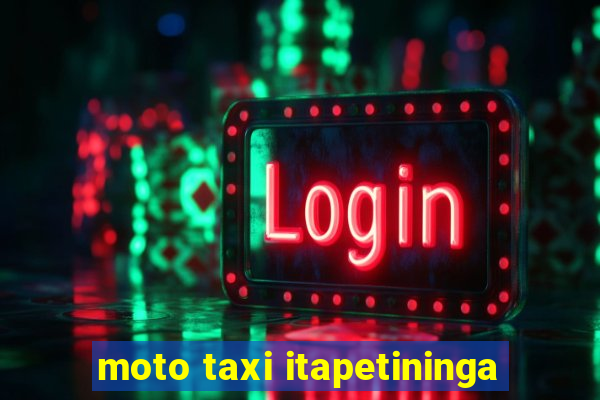 moto taxi itapetininga